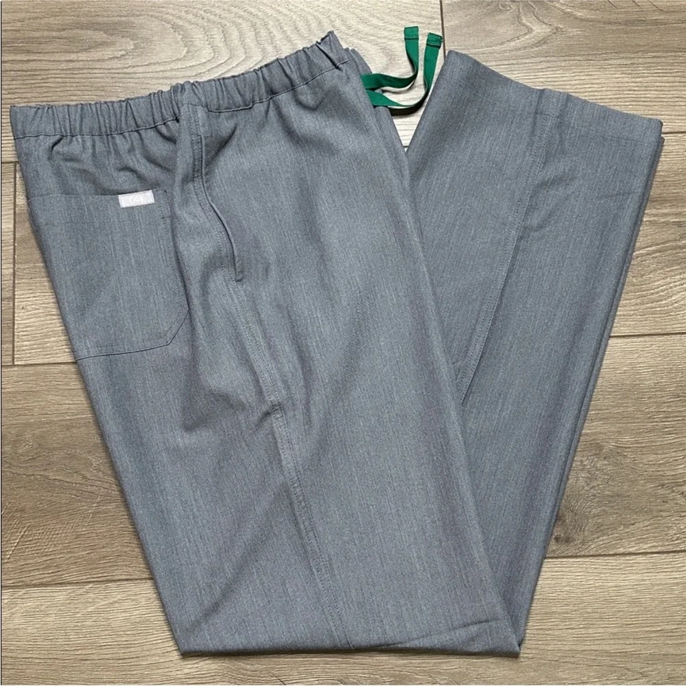 Figs Pisco Basic Gray Scub Pants‎ Size Large